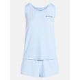 thumbnail image 5 of Joyspun Women's Tank Top and Shorts Pajama Set, 2-Piece, Sizes XS-3X, 5 of 5