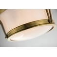 thumbnail image 5 of Hudson Valley Lighting 6513SN Newport 2 Light Flush Mount Ceiling Fixture,Satin, 5 of 7