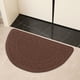 thumbnail image 5 of Tapete semicircular para entrada exterior, antideslizante, para baño, puerta, color liso, fácil de limpiar, decoración para el hogar, impermeable, duradero, ideal para zonas de alto, 5 of 8