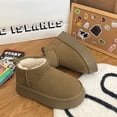 thumbnail image 1 of Botas de nieve para mujer, de algodón, planas, con cabeza grande y combinables, feas, lindas, básicas, de cabeza redonda, cálidas y antideslizantes para niños, 1 of 6