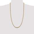 thumbnail image 2 of Diamond2Deal 14K Yellow Gold 3.6 mm Semi-Solid Round Box Chain Necklace for Mens 28", 2 of 7
