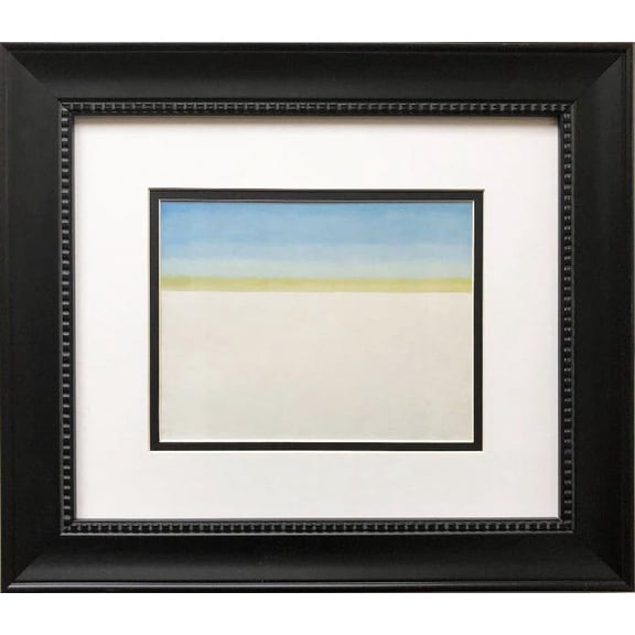 Georgia O'Keeffe "Sky with Flat White Cloud" New Custom Framed Art Print Generic