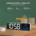 thumbnail image 3 of Yuarrent Despertador Tiempo Control de voz Relojes Pantalla Pantalla Alta definición Accesorio digital duradero Escritorio electrónico Decoración del hogar, 3 of 6