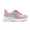 Silver/Gray, variant on Girls Sneakers Kids Lightweight Running Shoes Children Casual Lace-up Walking Sports Tennis Shoes, Pink Purple, Size 3
