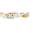 thumbnail image 6 of Galaxy Gold 3.39 Carat 14k Solid White Gold Flaunt Your Success Citrine Diamond Bracelet, 6 of 7