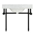 thumbnail image 6 of ANZZI Verona 34.5 in. Console Sink in Matte Black with Carrara White Counter Top, 6 of 8