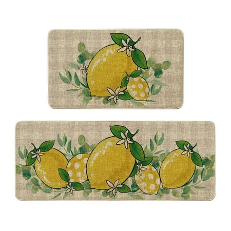 

Christmas Deal Set 2 Pieces Summer Day Kitchen Floor Rug And Mat Kitchen Rug Mat For Indoor Home Kitchen