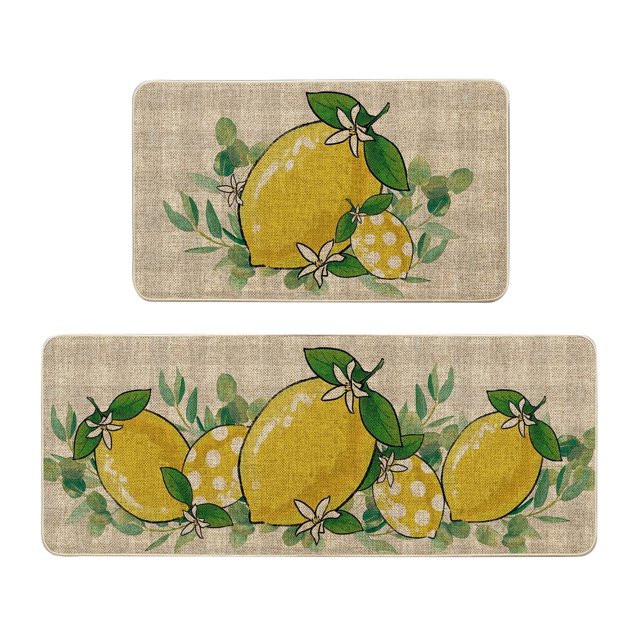Juego De 2 Piezas Alfombra Y Felpudo De Cocina Para Días De Verano Alfombra De Cocina Felpudo Para Decoración De Interiores De Cocinas Domésticas