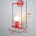 thumbnail image 4 of Fiudx Lámpara de Pared de Muñeca, Diseño Creativo Moderno, de Hierro con Cuerda de Nailon, Iluminación Decorativa para Dormitorio y Sala de Estar, Regalo Ideal para Ocasiones Especiales, Tamaño 28 X, 4 of 4
