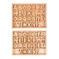 thumbnail image 1 of bloque de alfabeto,Bloques apilables de construcción de letras del alfabeto de madera,Juegos para bebés y pequeños Juguetes educativos Montessori,Juguete de aprendizaje temprano para Zulema bloque de alfabeto, 1 of 8