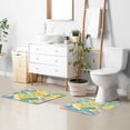 thumbnail image 6 of Yayeee Bath Rug for Bathroom Floor Non Slip Rectangle Fluffy Soft Absorbent Mat, 16"x24", Yellow Mountains, 6 of 7
