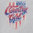 thumbnail image 3 of Country Girl USA Flag Women's V-Neck T-shirt Patriotic Southern Cowgirl Red White Blue American Pride Life Lovers Gift Tee, 3 of 7
