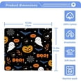 thumbnail image 5 of SKYSONIC Halloween Ghost Pumpkin Washcloths Set of 2, Highly Absorbent Soft Cotton Fingertip Towels for Bathroom, Kitchen, Gym, Spa, Home Decor, 12 x 12 Inch, 5 of 7