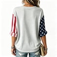 thumbnail image 3 of Womens 9/11 25th Anniversary Shirt 3/4 Sleeve Patriotic T Shirts | Never Forget 911 Memorial Shirt,Loose Crew Neck Graphic T-Shirt,Printed American Flag T-shirt,Casual Tee Tops, M, 3 of 3