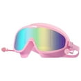 thumbnail image 4 of Gafas de natación Gafas de natación Gafas ajustables de gran tamaño para adultos con Enchapado rosa en bolsa, 4 of 9
