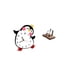 thumbnail image 5 of Reloj de pared,Reloj de pared silencioso y decorativo que no hace tictac,Reloj de pared silencioso de pingüino pequeño Reloj de madera,Portapapeles,Servilletero de, 5 of 8