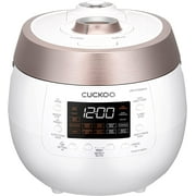 Cuckoo 6 Cups Twin Pressure Rice Cooker & Warmer, White, CRP-RT0609FW