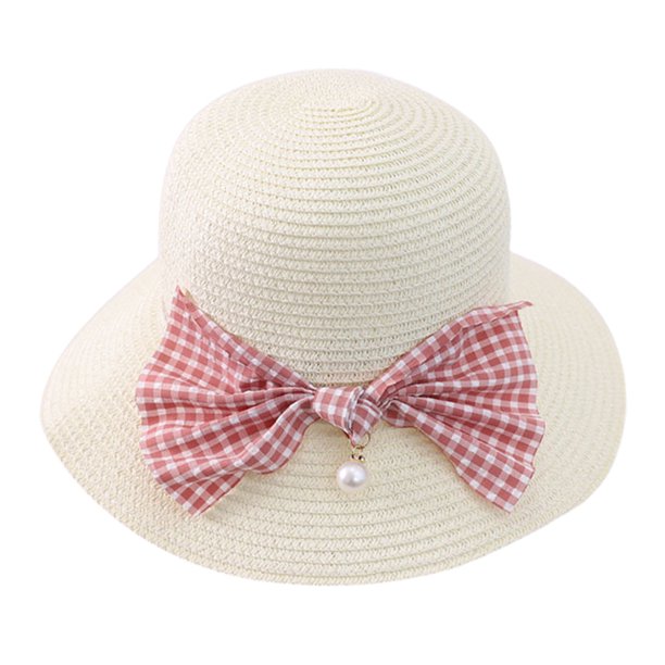 Sombrero de pescador con lazo para mujer, de circunferencia de 56 a 58 cm, con protector solar de verano, de ala grande, de paja, para exteriores