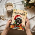 thumbnail image 3 of Merry Christmas Santa Newfoundland Scarf Twinkling Lights Xmas Holiday Spiral Bound Journal Newfie Dog Lover Gifts 5x7in Spiral Notebook - 00022, 3 of 5