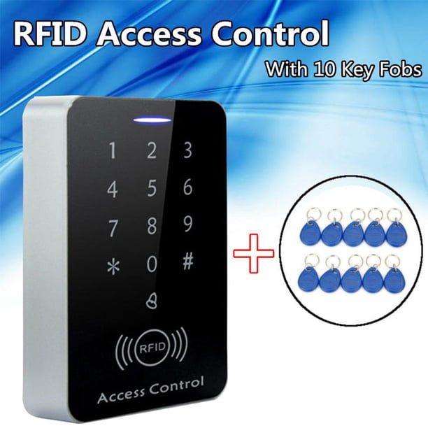 Sistema de control de profesion de puerta seguridad anti-bloqueo fuerte + 10 Uds de identific Cola Control de acceso RFID