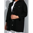 thumbnail image 5 of Black - Point Collar - Unlined - Plus Size Jacket - Alia, 5 of 5