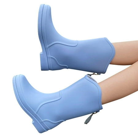 

Rain Boots Soft Soled Rain Boots Combat Boots Womens Womens Boots Women s Rain Boots Waterproof Mid Calf Garden Boots for Women Non-Slip Shoes Boots for Outdoor Cycling Camping Fishing Travel