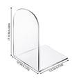 thumbnail image 4 of Acrylic Bookend, Clear Book End for Heavy Books, Bookend Holders for Shelves, Arch Book Stopper to Hold Books, Decorative Bookends for Home, Office, 4 of 5