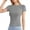 Gray, variant on Women's Tee Shirts Women's Fashion T Shirt Slim Fit Short Sleeve Round Neck Top For Casual Yoga Workout Daily Wear Comfortable Stretch Tee With Line Design With Jeans Skirts,Pink