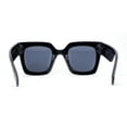 thumbnail image 4 of Womens Trendy Pop Color Hipster Boyfriend Thick Horn Rim Sunglasses Shiny Black - Black, 4 of 4
