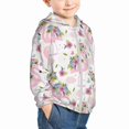 thumbnail image 2 of Kids Zip Up Hoodie for Boys Girls Toddler - Flamingo And Flowers Lightweight Long Sleeve 5-6T Boys Girl Clothes, Sun Protection Windproof Jackets Hoodie Sweatshirt, 2 of 7