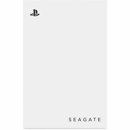 Seagate - Game Drive for PlayStation Consoles 5TB External USB 3.2 Gen 1 Portable Hard Drive with Blue LED Lighting - White