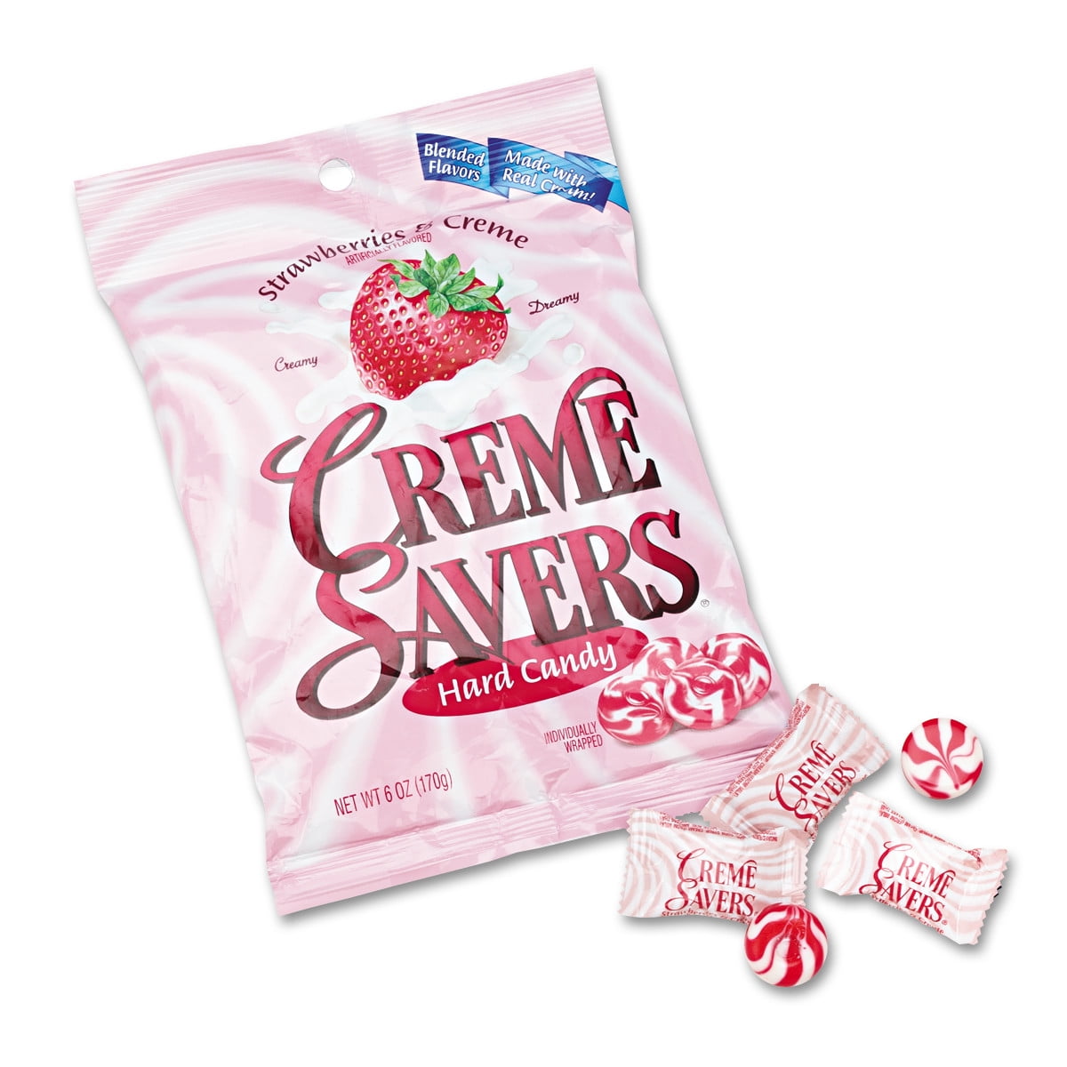 Life Savers Strawberry Crème Hard Candy, 6 Oz.