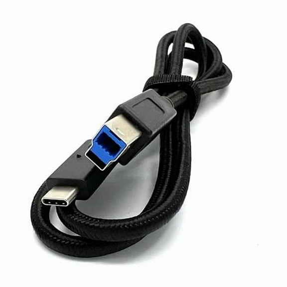 Sanoxy  USB C to USB B Printer Cable, USB 3.1 Type B Cord Nylon Briaded Compatible with Docking Station, External Hard Drivers, Scanner