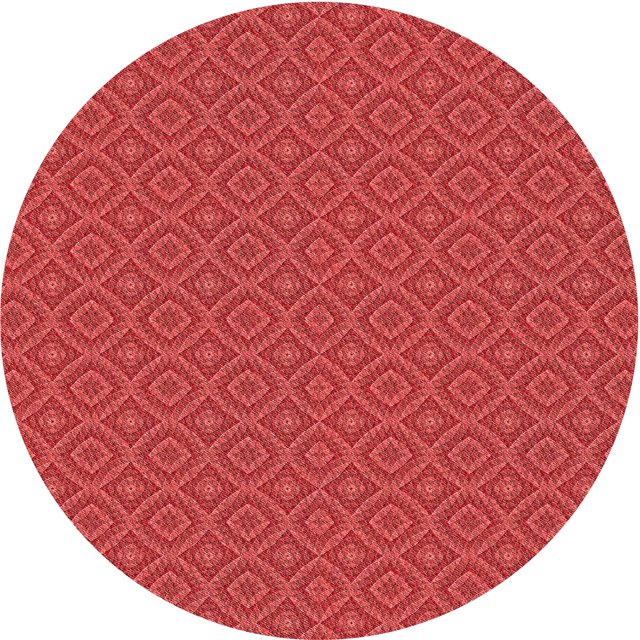 Ahgly Company Tapis Rond Lavable en Machine Intérieur Transitionnel Rouge, 3 Pieds Rond