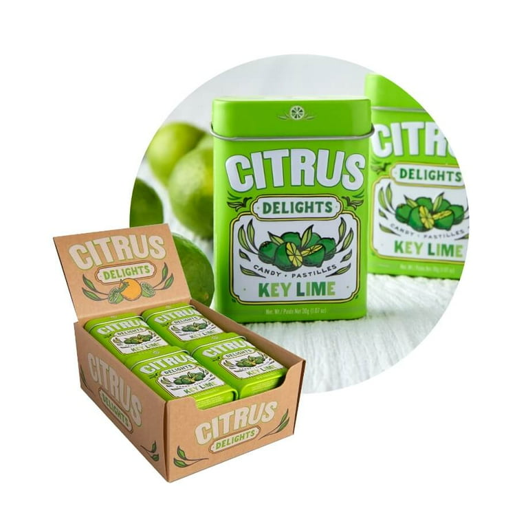 Big Sky Citrus Delights Key Lime Candy Pastilles, 1.07 Ounce Tin