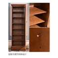 thumbnail image 4 of Armario de entrada de madera maciza, armario de almacenamiento con espejo estrecho alto con puerta, bolsa para balcón, porche, zapatos, 4 of 4