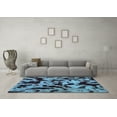 thumbnail image 3 of Ahgly Company Indoor Rectangle Oriental Light Blue Modern Area Rugs, 5' x 8', 3 of 4