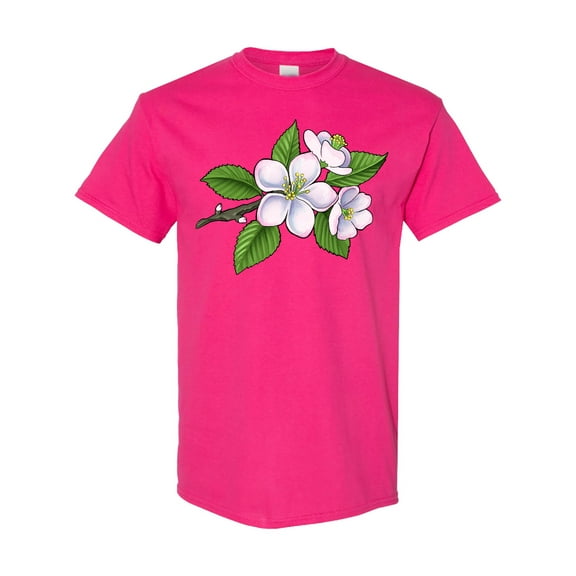Inktastic Beautiful Apple Blossom Flowers on Branch T-Shirt