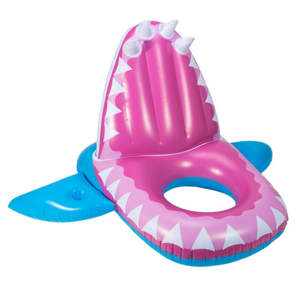 SwimWays 6044161-SW Eaten Alive Inflatable Shark Pool Float for Ages 5 and Up