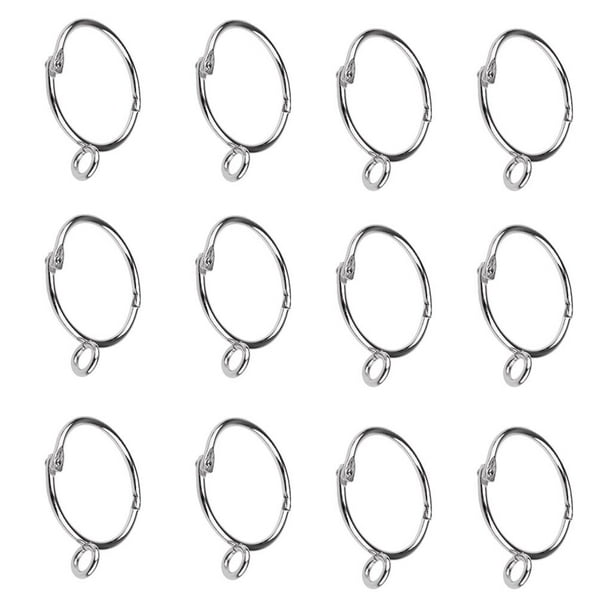 Paquete de 12 Anillos con Ojales para Cortinas, Cortinas de Ventana Decorativas de Metal Fuerte