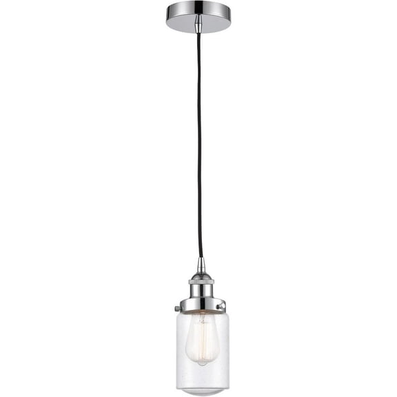 616-1PH-PC-G314 Innovations Lighting Dover - 1 Light Mini Pendant In Traditional Style-10.25 Inches Tall and 4.5 Inches Wide-Polished Chrome