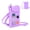 Purple, variant on Silicone Crossbody Phone Bag with Adjustable Strap, Magnetic Closure, and Charm Holes – Lightweight, Waterproof, and Stylish Everyday Shoulder Bag(Pink)
