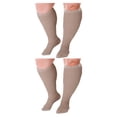 thumbnail image 3 of Qarigey Calcetines de compresión pantorrilla ancha cuidado de la salud Color de la piel soporte hasta la rodilla Type25 NO25, 3 of 6