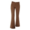 thumbnail image 4 of TRUBKH Corduroy Pants Women Wide Leg Sweat Pants Concert Pants for Women Cute Pants for Women Wool Pants for Women Plus Size Cargo Pants Corduroy Flare Pants Women Brown L, 4 of 4