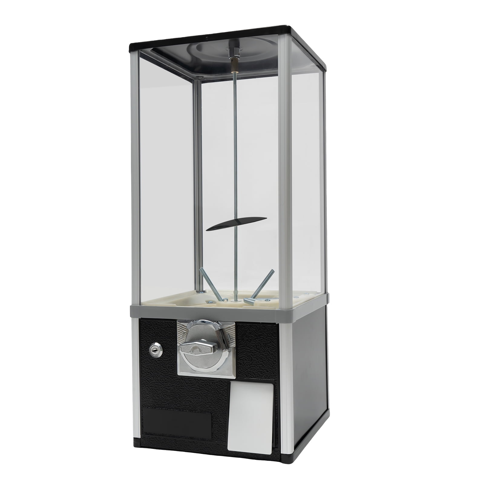 Gumball Machine 360° Rotation Vending Coin Bank Vintage Candy Dispenser Black
