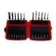 thumbnail image 1 of 12Pcs Combined Tap Drill Bit Set HSS Metric Blue Plating Imperial Ti Plated 1/4in Hex Shank, 1 of 5