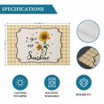 thumbnail image 6 of Sunflowers Placemats Set of 12, Yellow Floral Botanical Checkered Rustic Placemats for Dining Table, Place Mats for Kitchen Tabletop, Waterproof Wipeable Dining Table Mats Set, 6 of 9