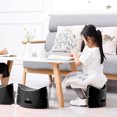 thumbnail image 4 of XYCCA Portable Collapsible Plastic Storage Chair Folding Slacker Chair Folding Stool(Black)-082603, 4 of 5