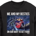 thumbnail image 3 of Disney - Darkwing Duck - Me & My Bestie Getting Food - Toddler & Youth Crewneck Fleece Sweatshirt, 3 of 5