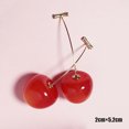 thumbnail image 5 of Pendientes distintivos para mujer, frescos, exagerados, divertidos, lindos, fruta, cereza, largos, súper dulces, 5 of 5